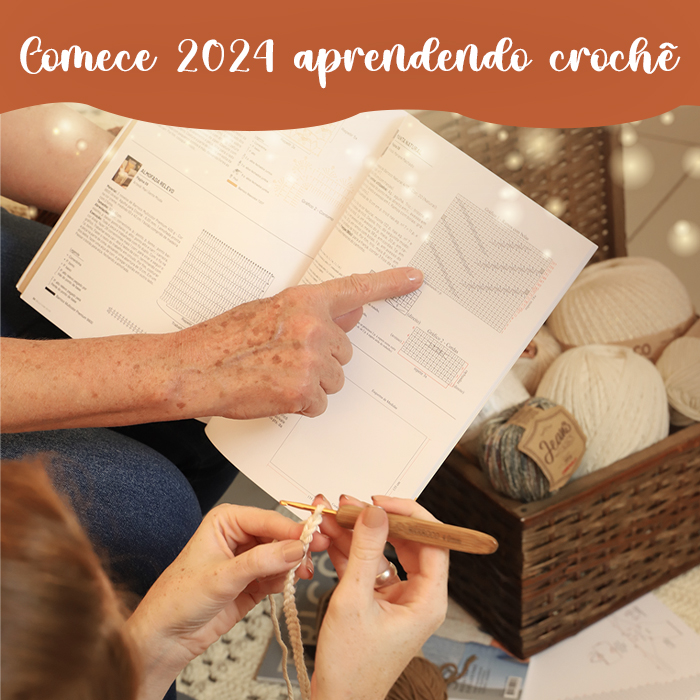 Comece o ano aprendendo crochê!